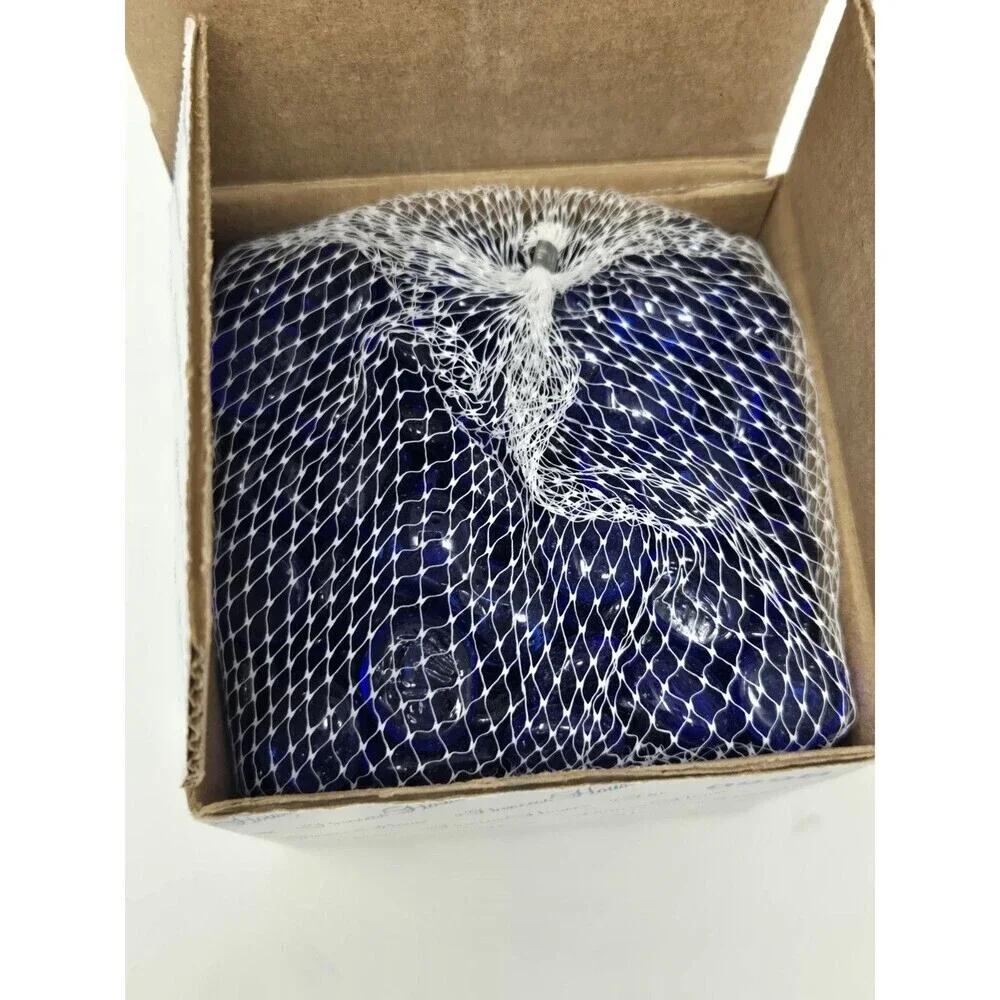 VINTAGE NOS PRINCESS HOUSE DECORATING CRYSTALS ROYAL BLUE 3 LBS VASE FILLER 099B